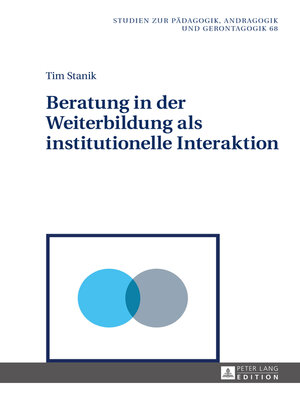 cover image of Beratung in der Weiterbildung als institutionelle Interaktion